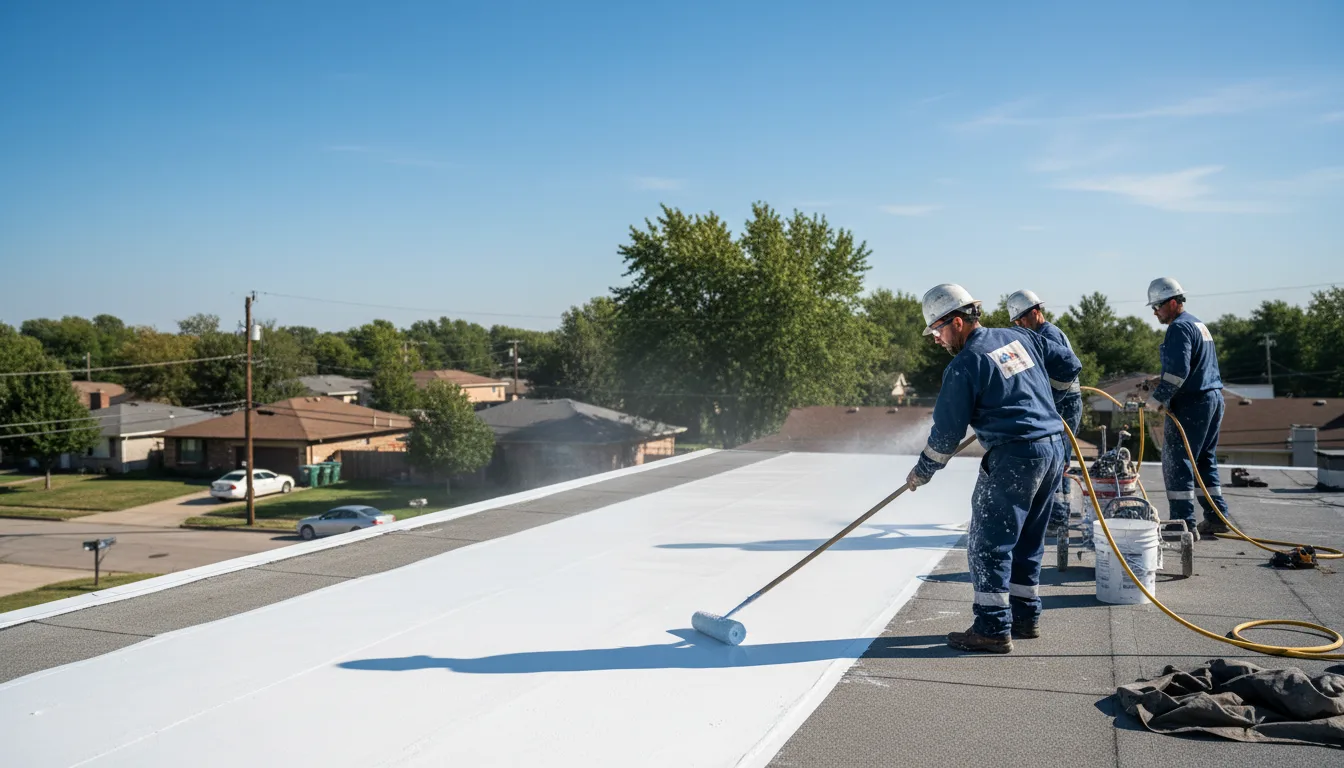 Commercial roof coating in Webberville, MI near me
